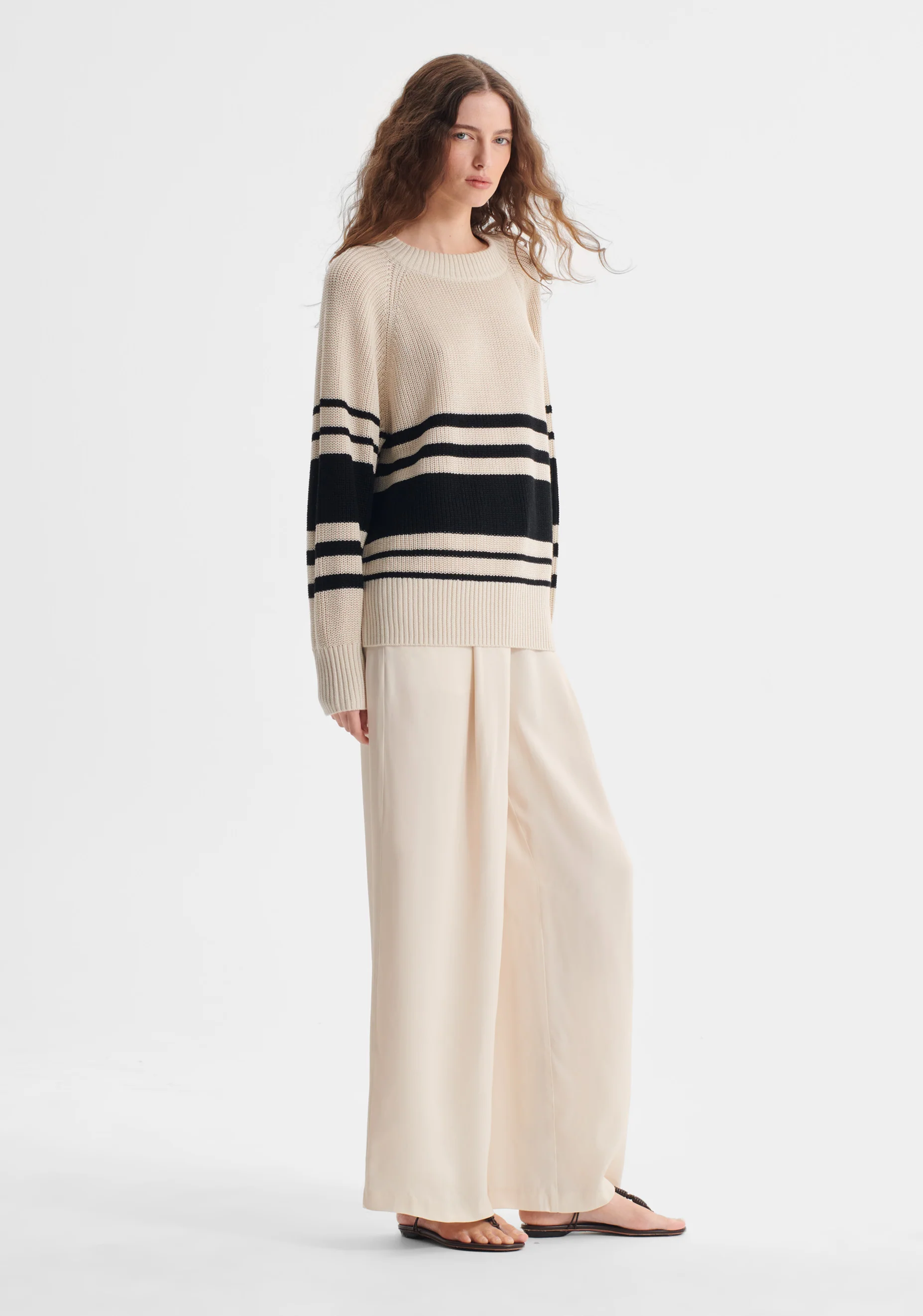 Regatta Knit Pullover_Black/Ecru - Image 5