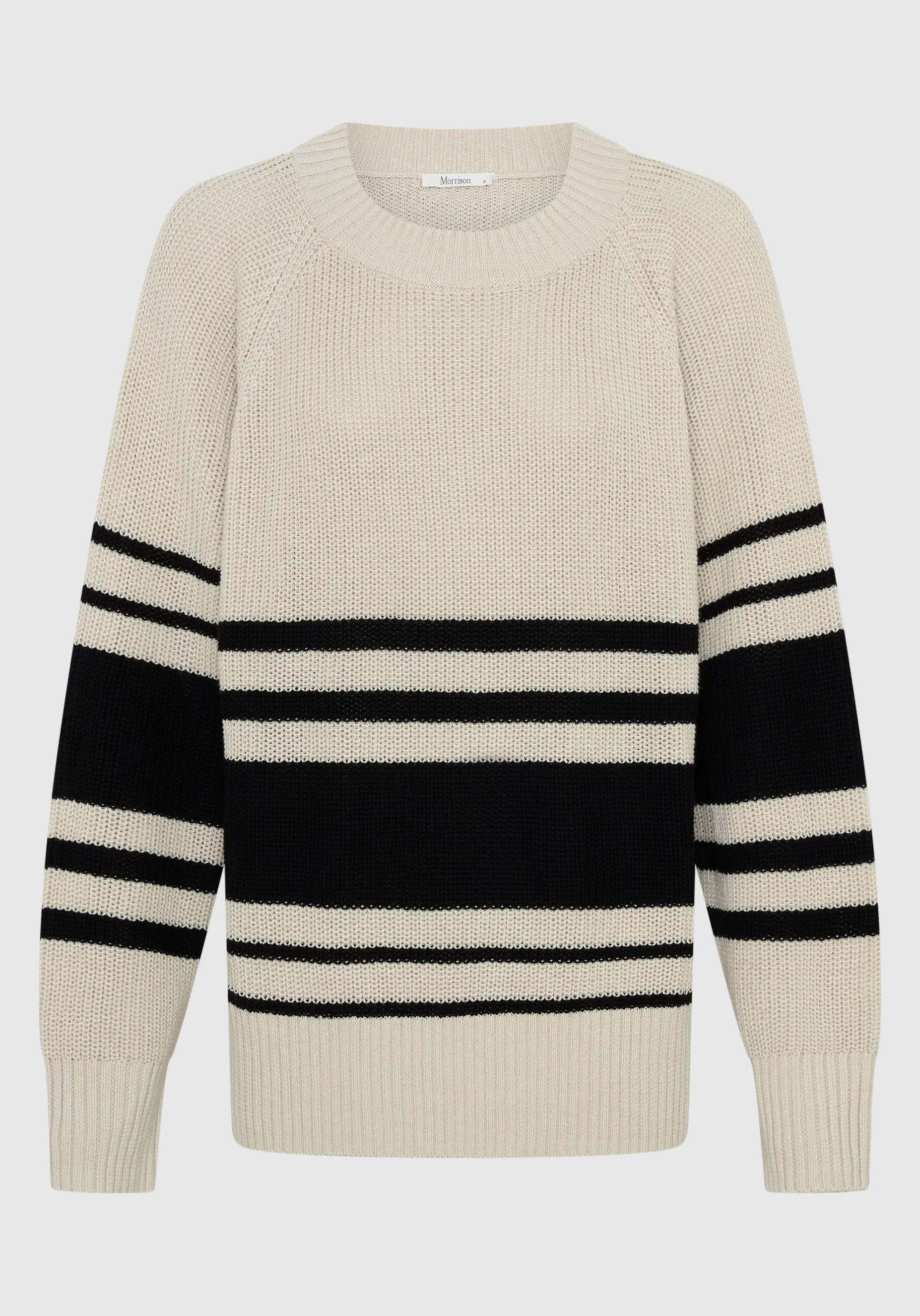 Regatta Knit Pullover_Black/Ecru - Image 7