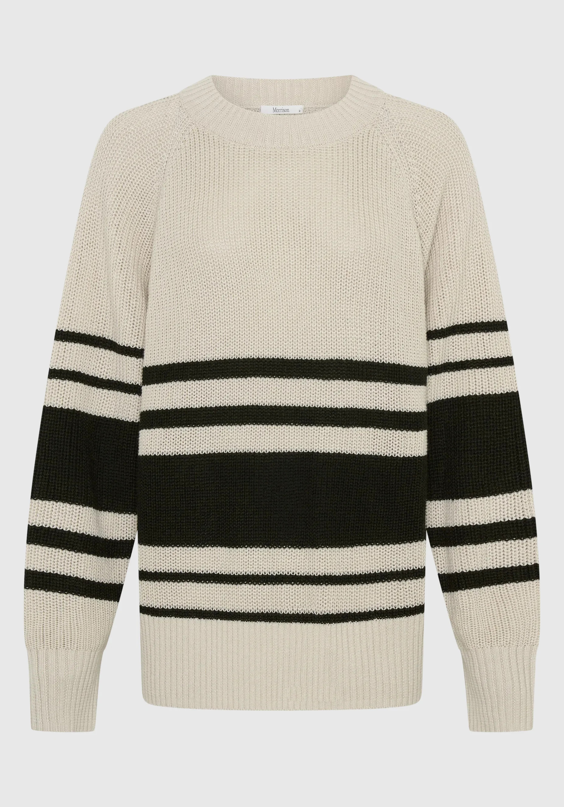 Regatta Knit Pullover_Khaki/Ecru - Image 6