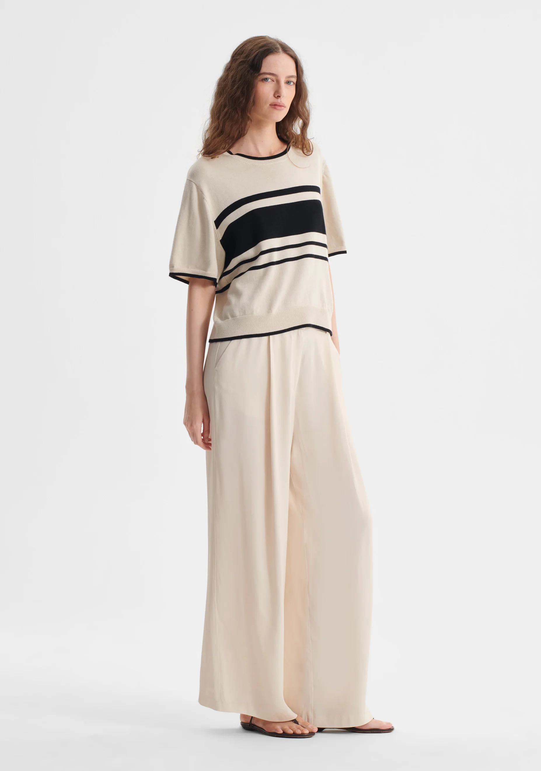 Regatta Knit Tee_Black/Ecru - Image 3