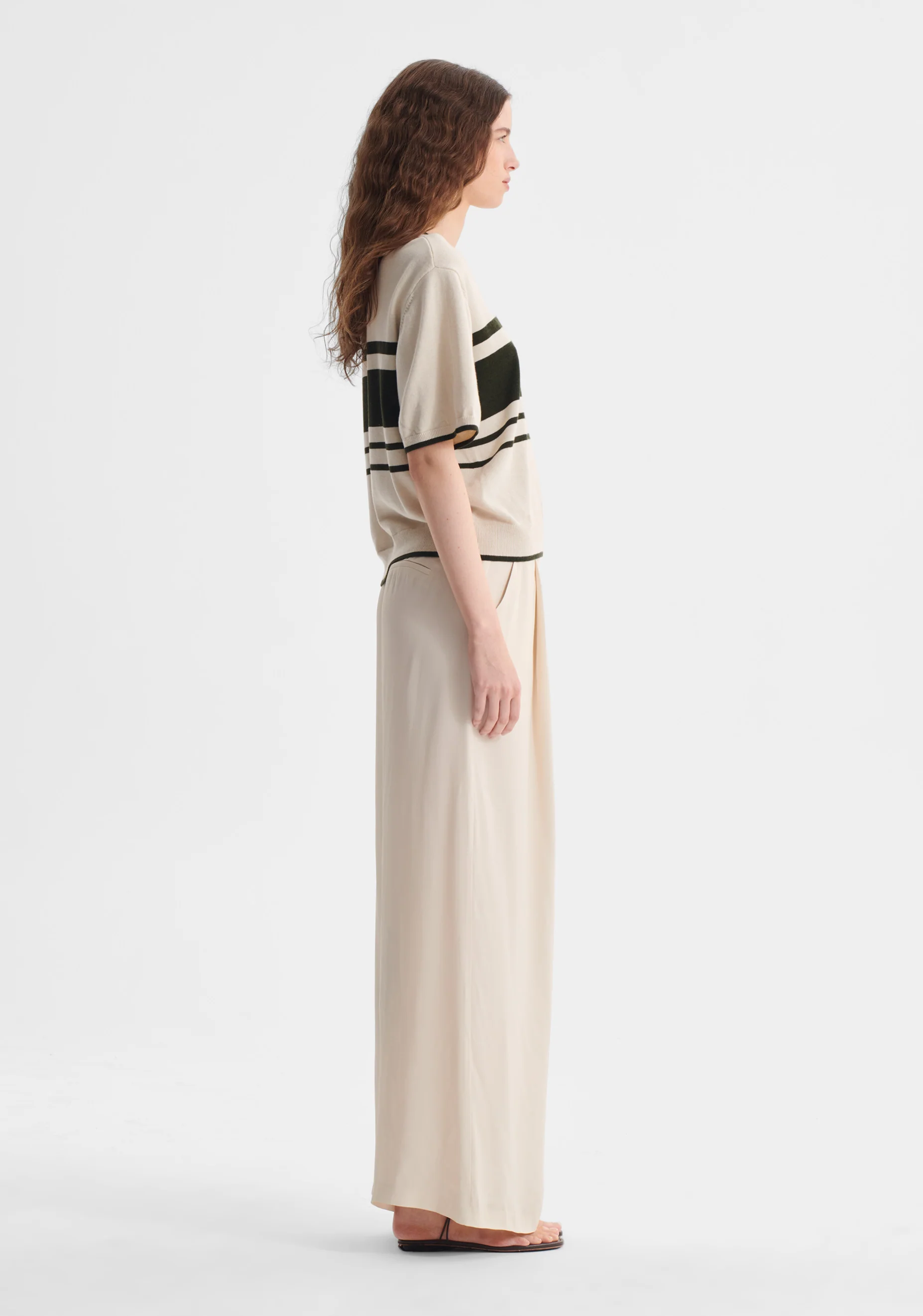 Regatta Knit Tee_Khaki/Ecru - Image 4