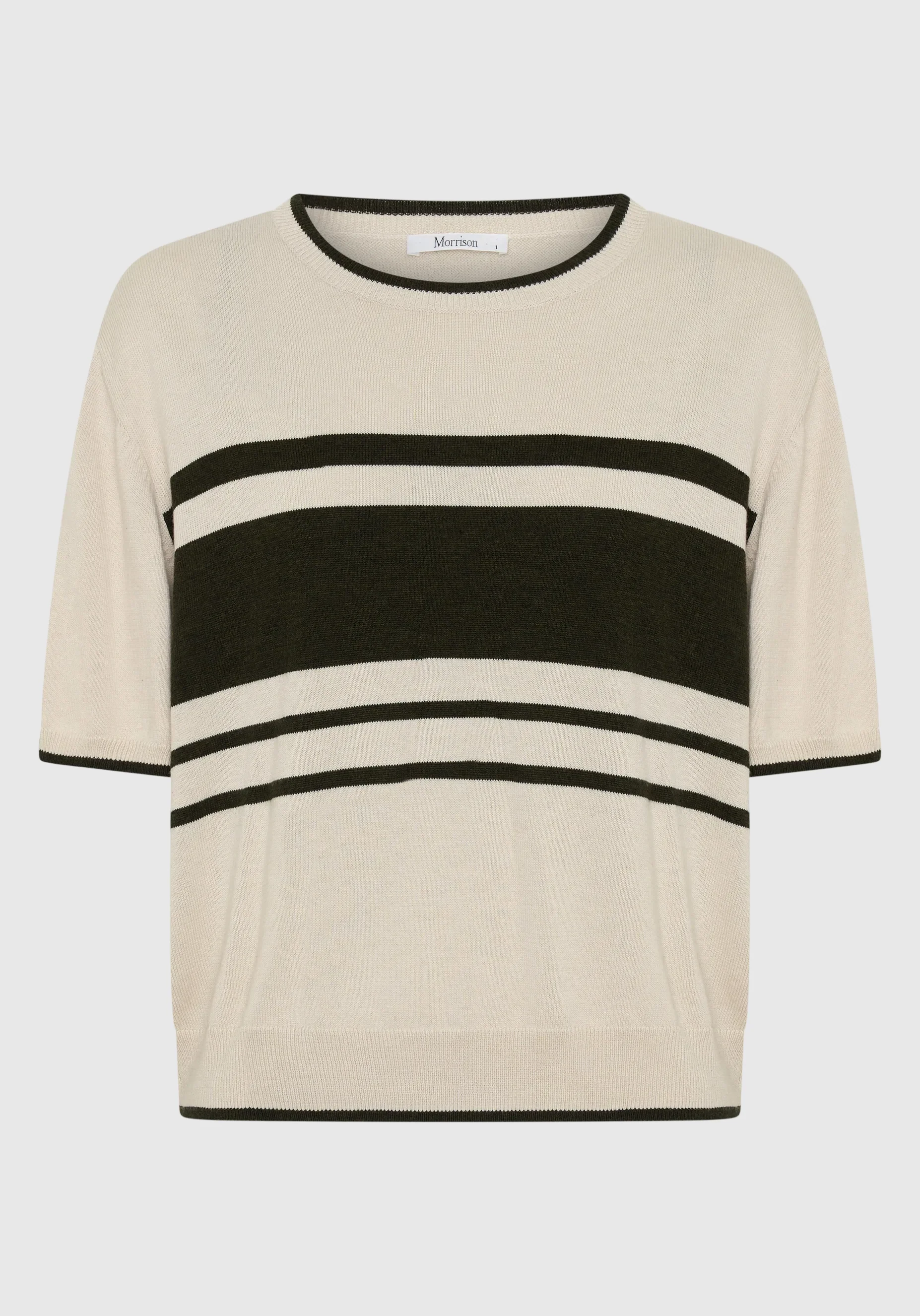 Regatta Knit Tee_Khaki/Ecru - Image 6