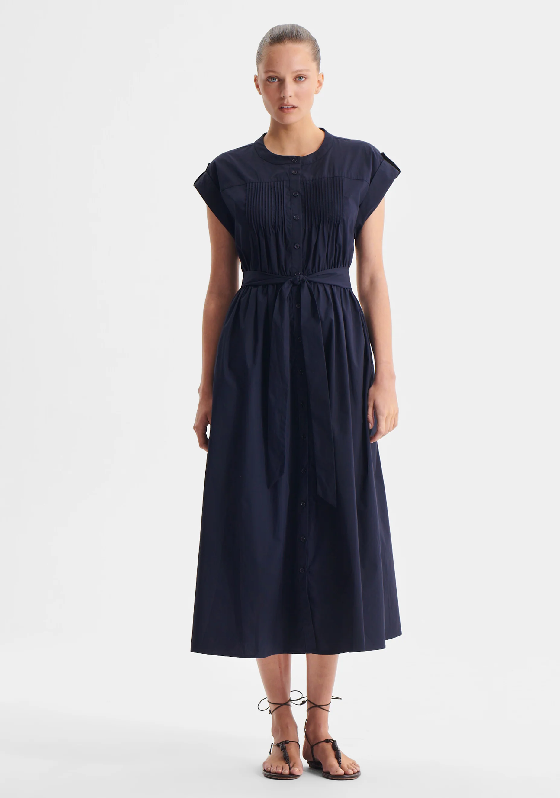 Romy Shirt Dress_Navy - Image 3