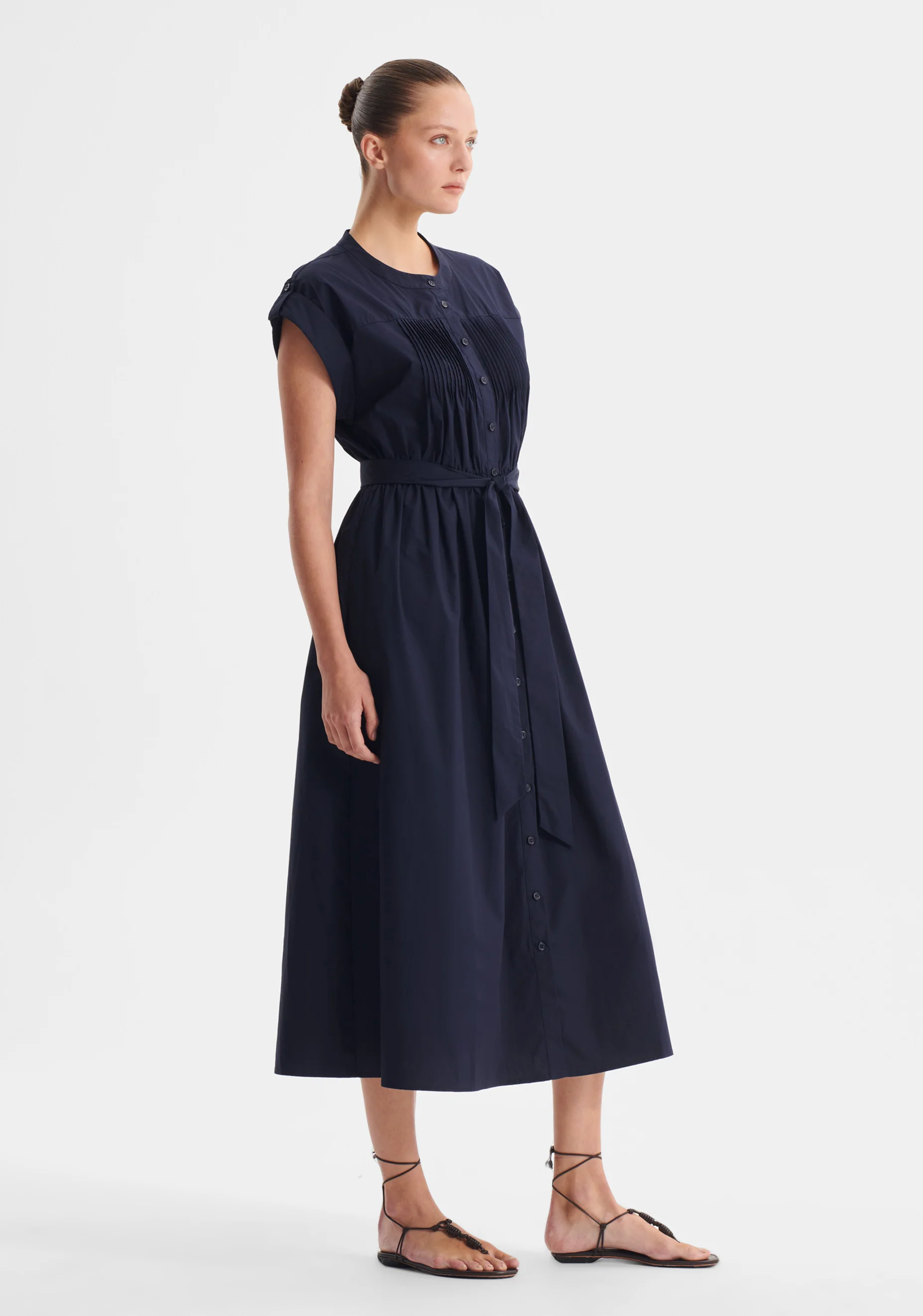 Romy Shirt Dress_Navy - Image 4