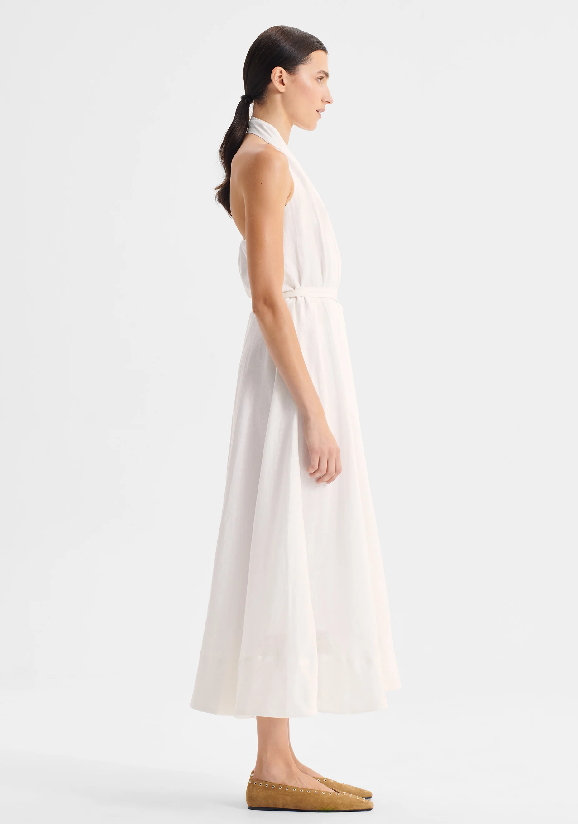 Ronni Linen Halter_White - Image 3