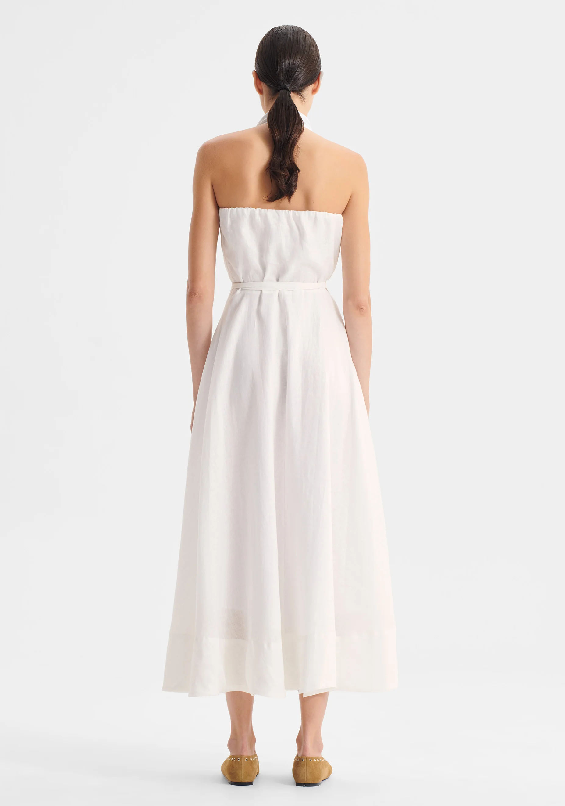 Ronni Linen Halter_White - Image 4