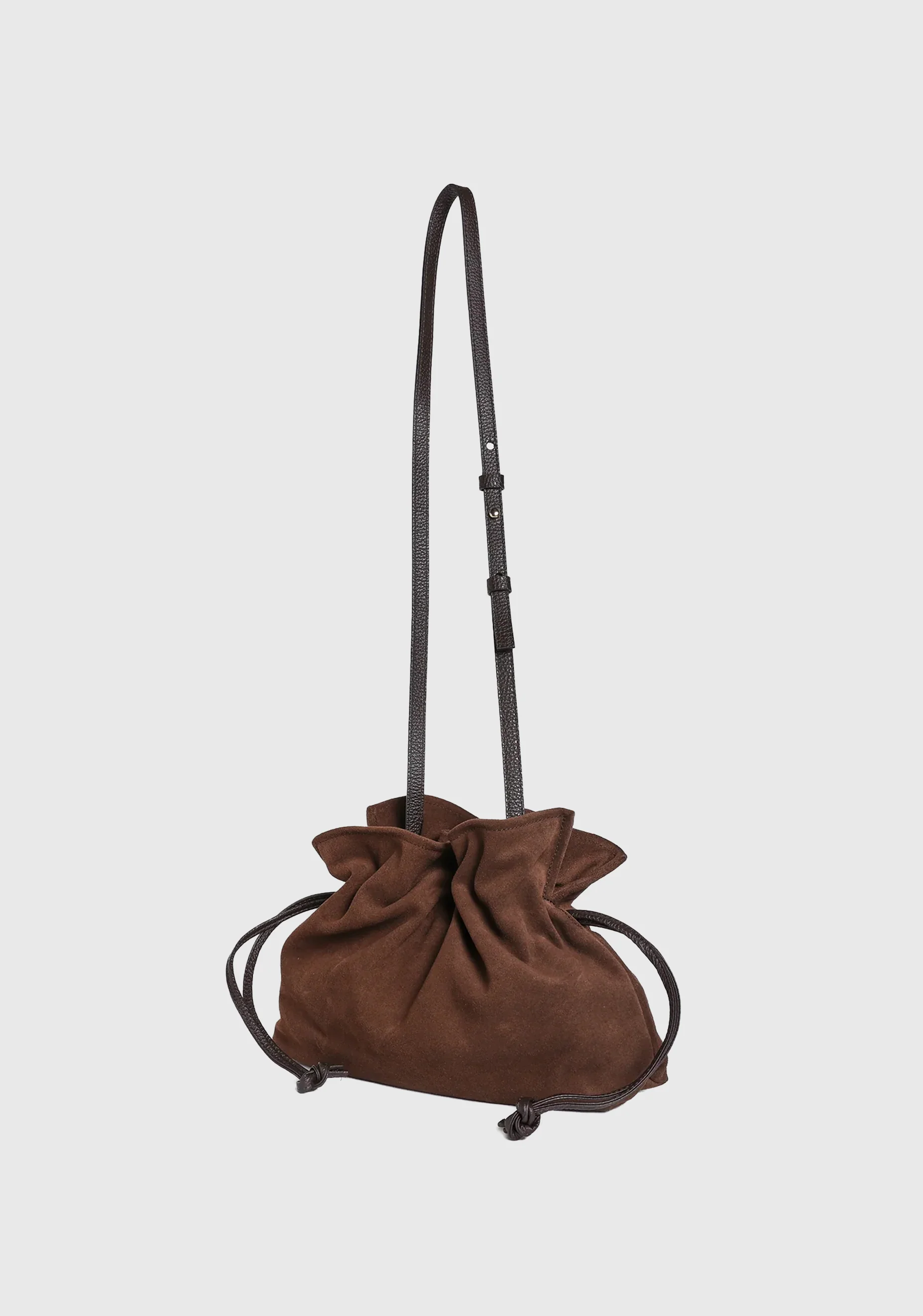 Rossana Suede Leather Bag_Chocolate - Image 2