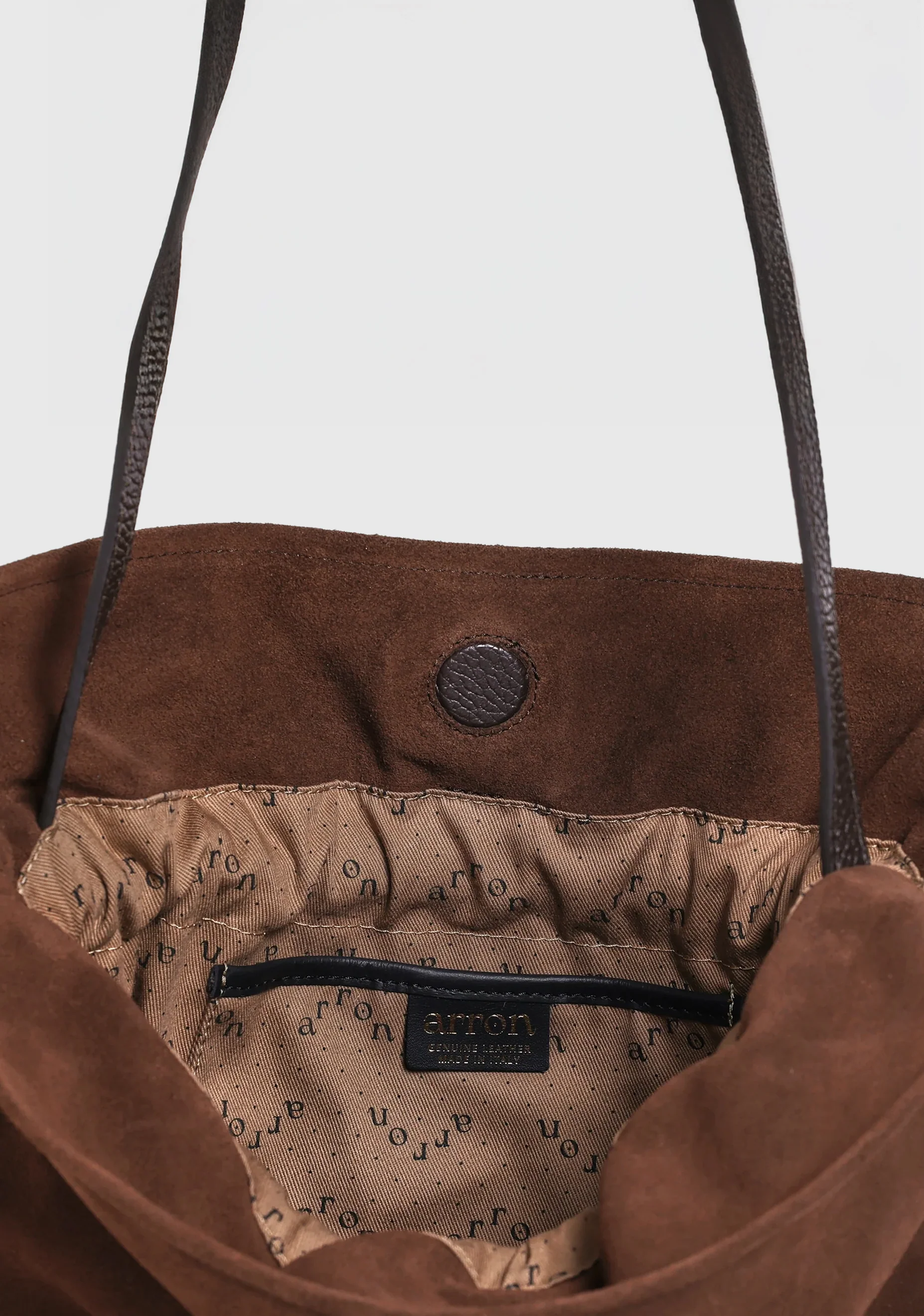 Rossana Suede Leather Bag_Chocolate - Image 3