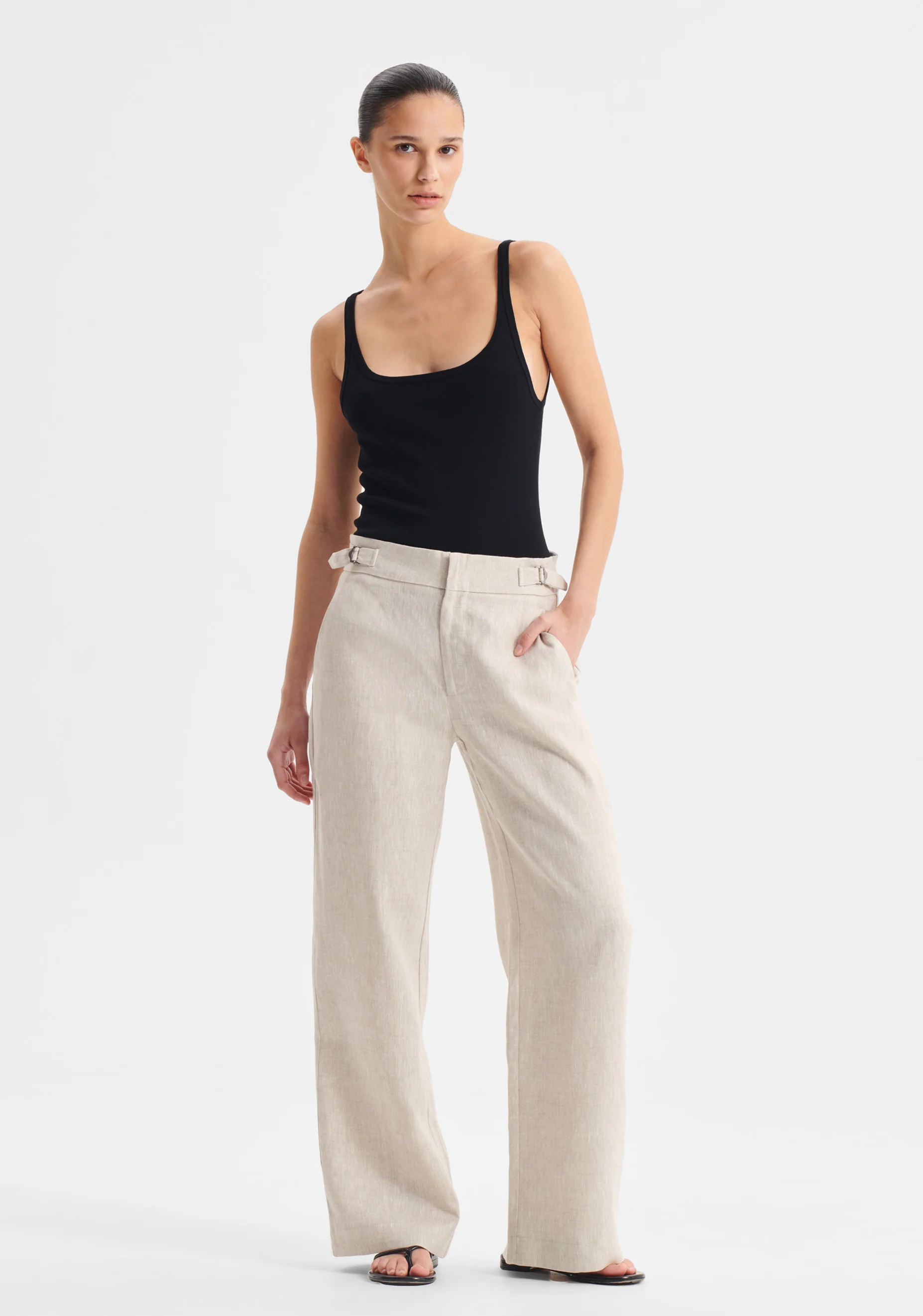 Sonny Linen Pant_Natural - Image 2