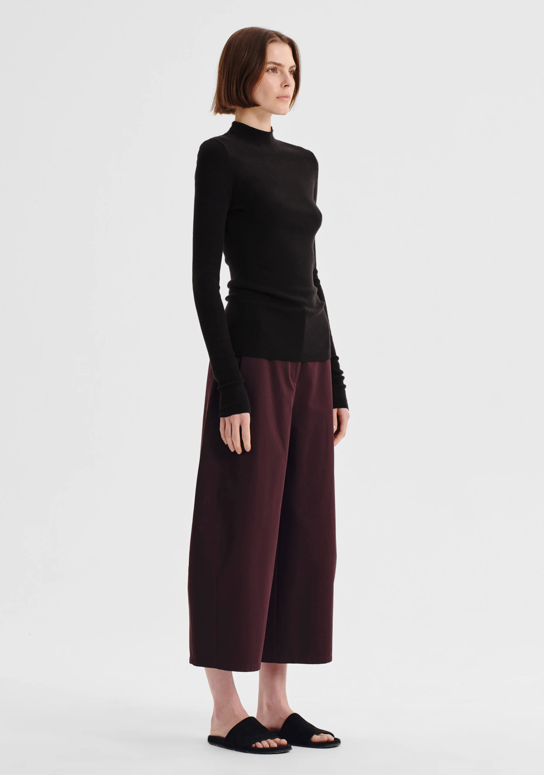 Talia L/S Merino Knit Top_Black - Image 3