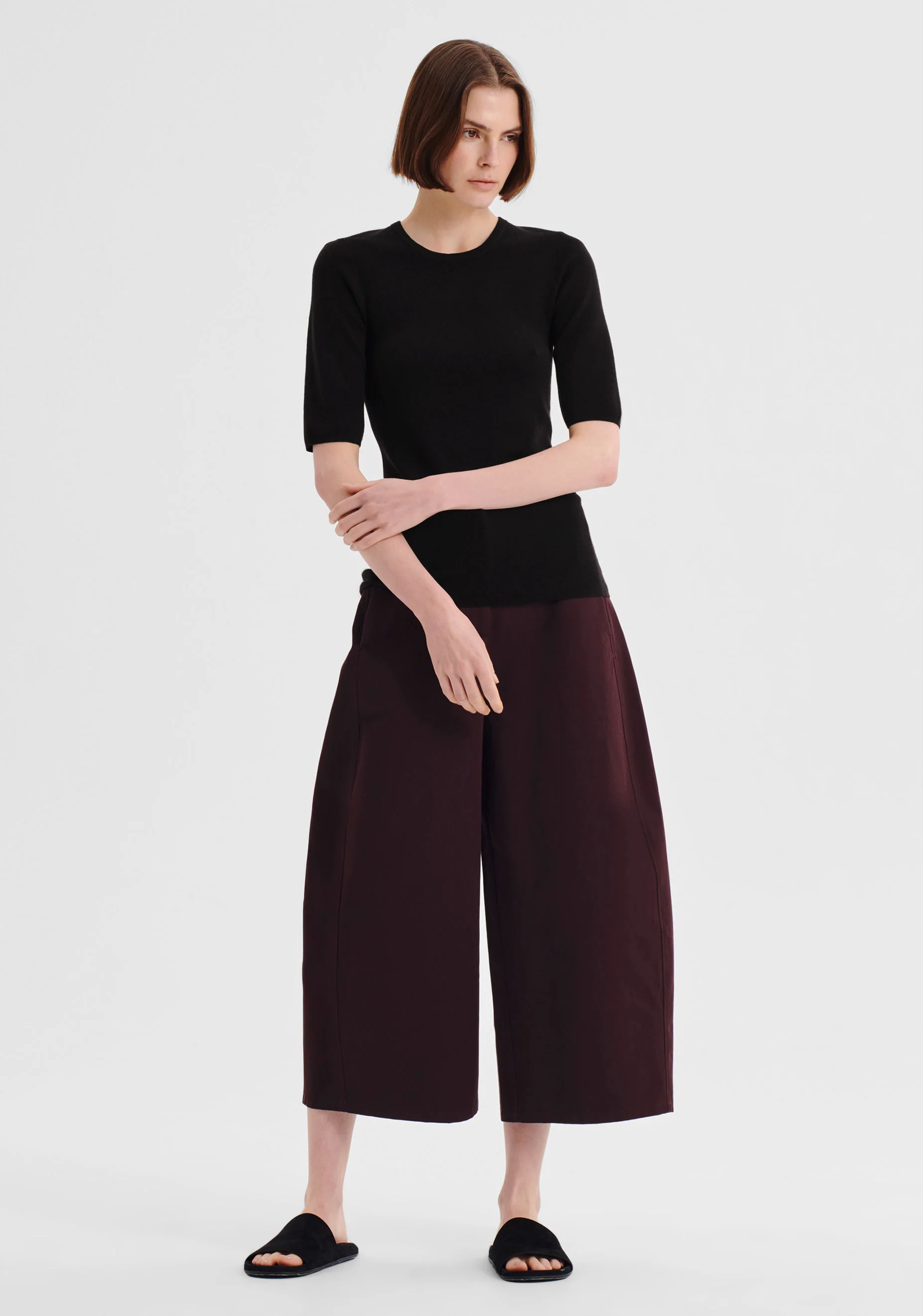 Talia Merino Knit Tee_Black