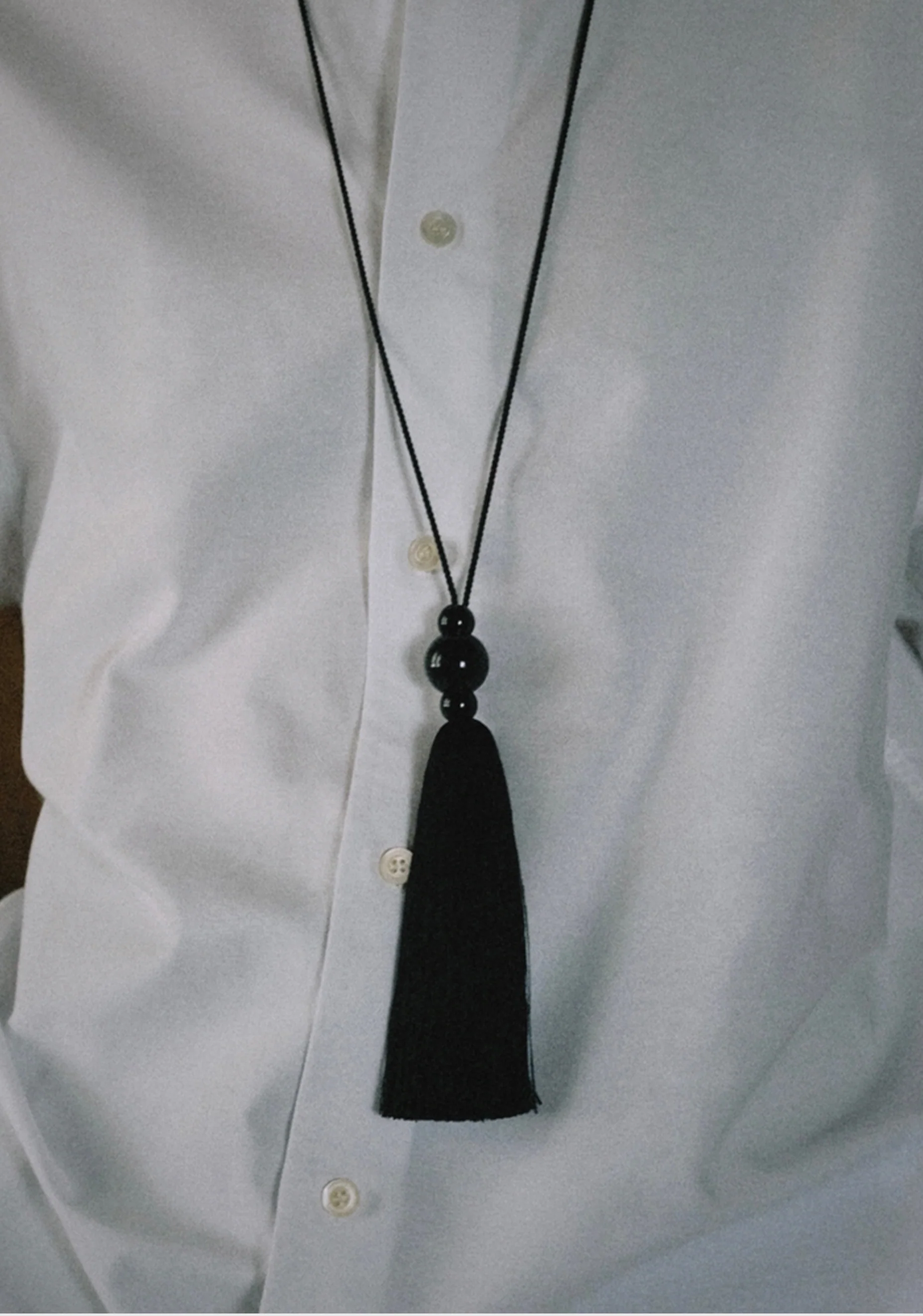 Tassel Necklace_Black - Image 2