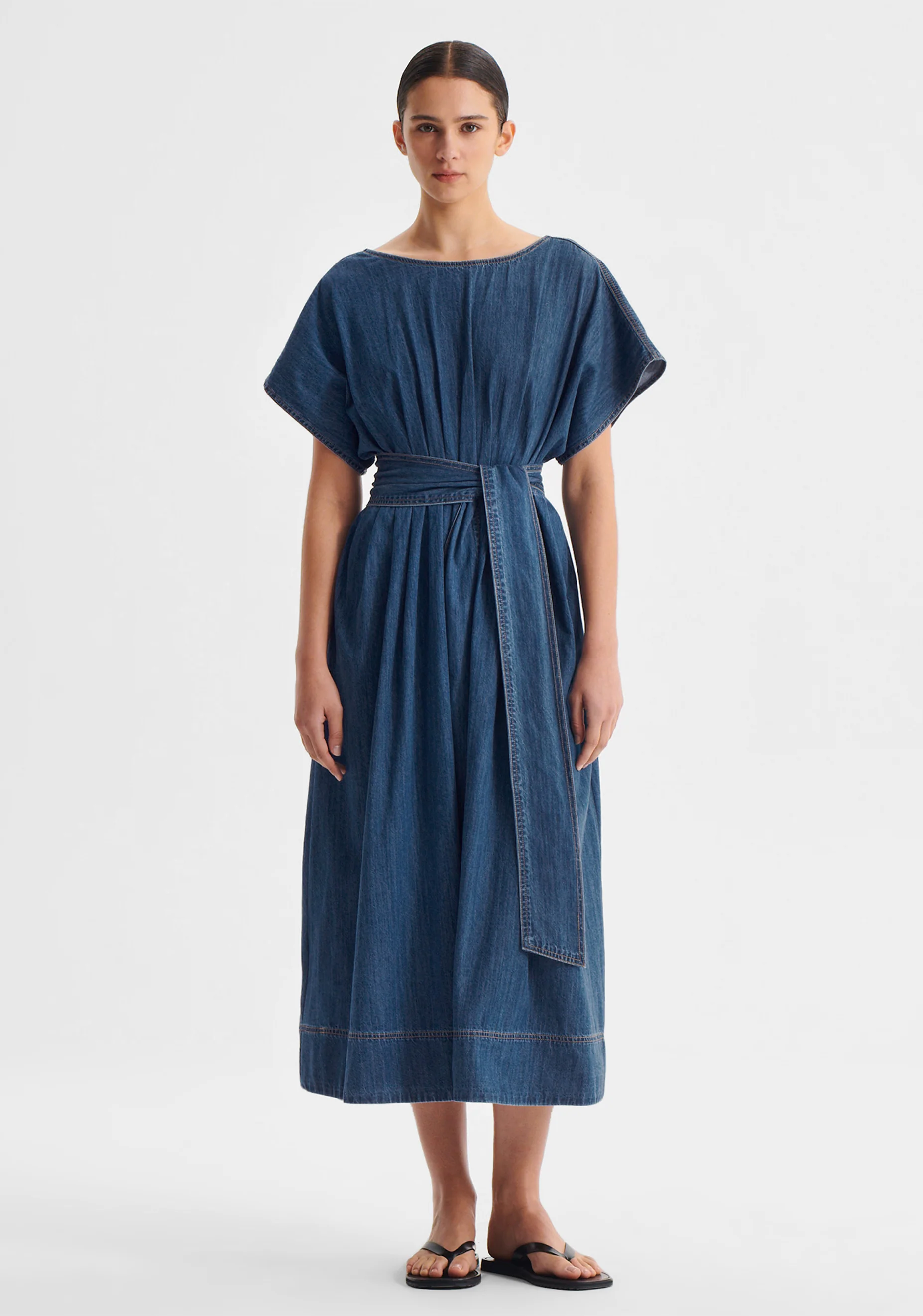Tatum Denim Dress_Blue - Image 3
