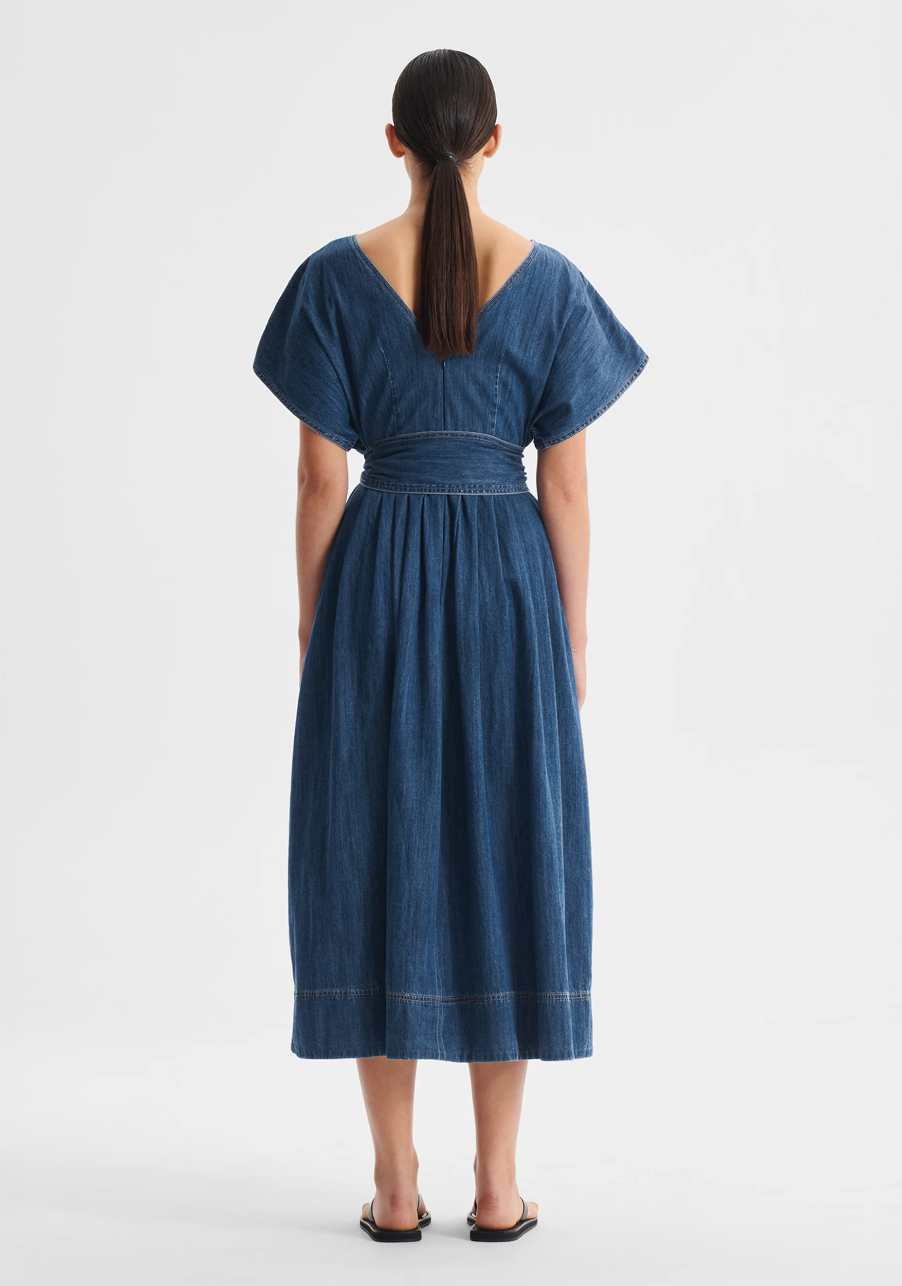 Tatum Denim Dress_Blue - Image 5