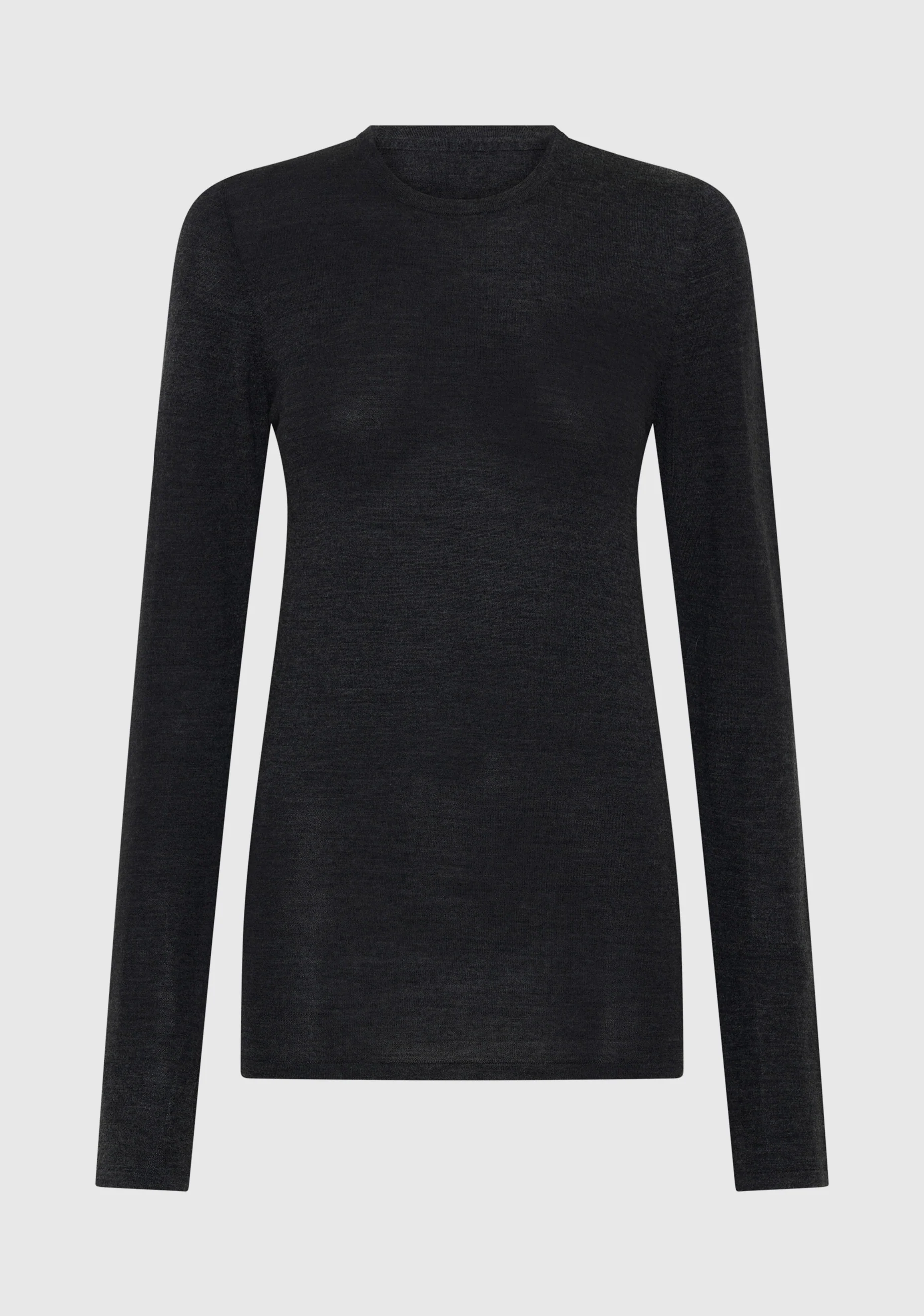 Theodore Fine Merino Knit Top_Charcoal - Image 6