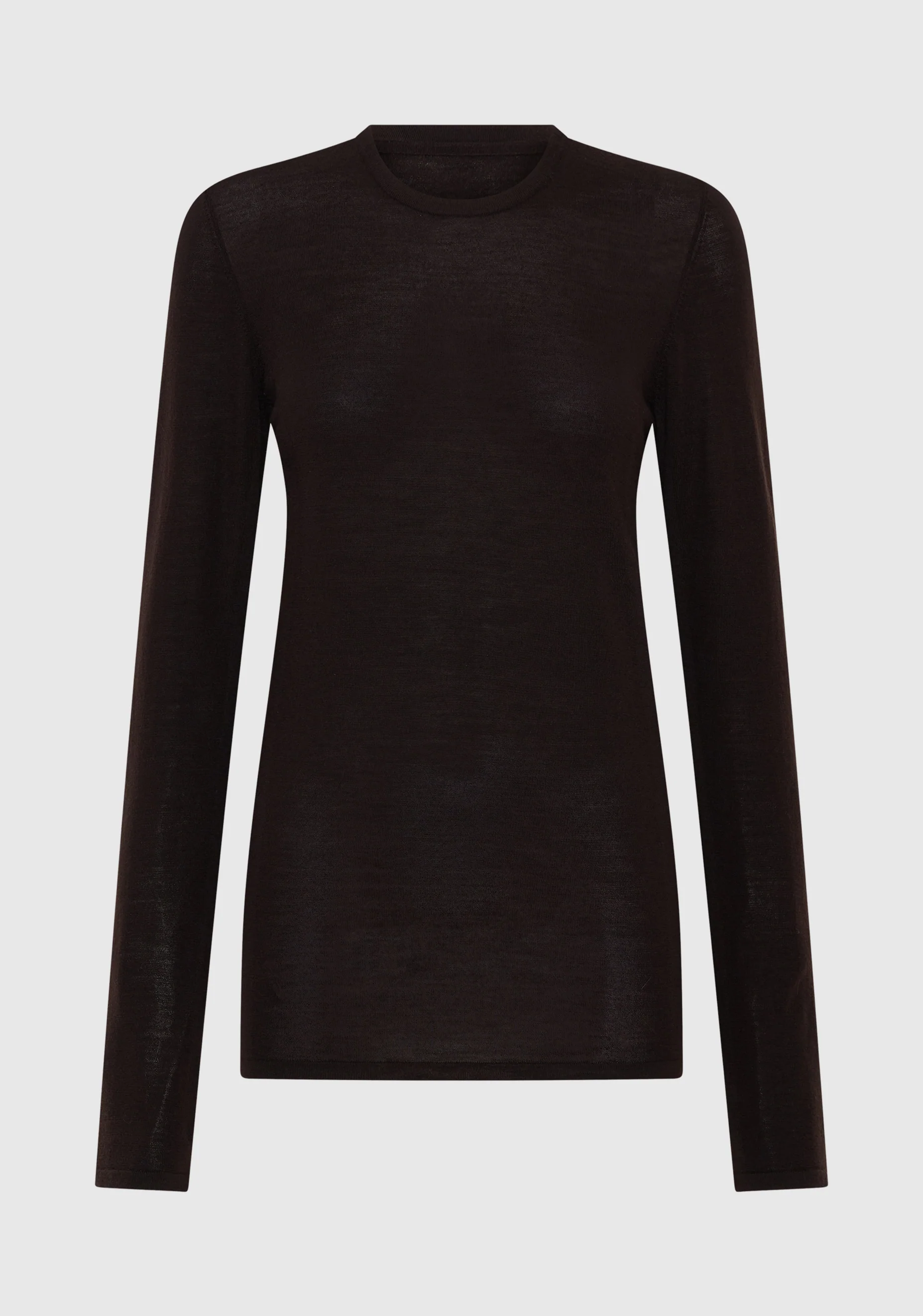 Theodore Fine Merino Knit Top_Espresso - Image 6