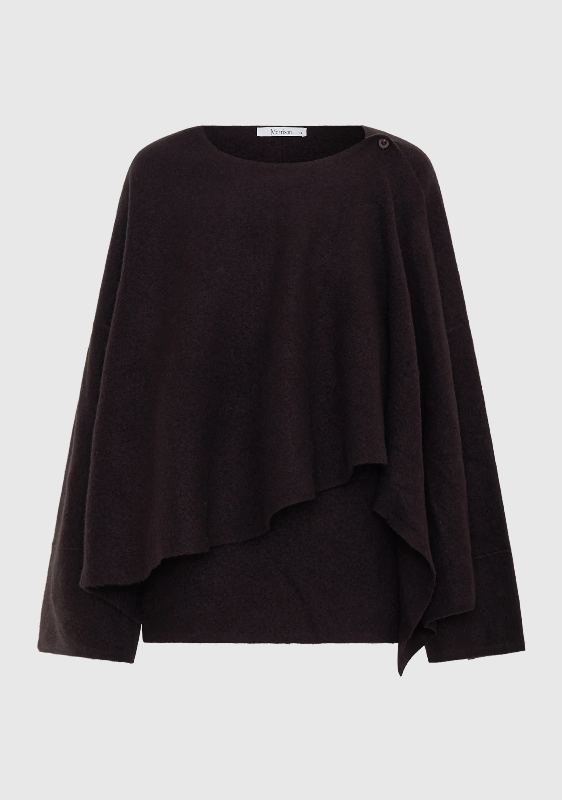 Valerie Knit Wrap Jacket_Espresso - Image 8