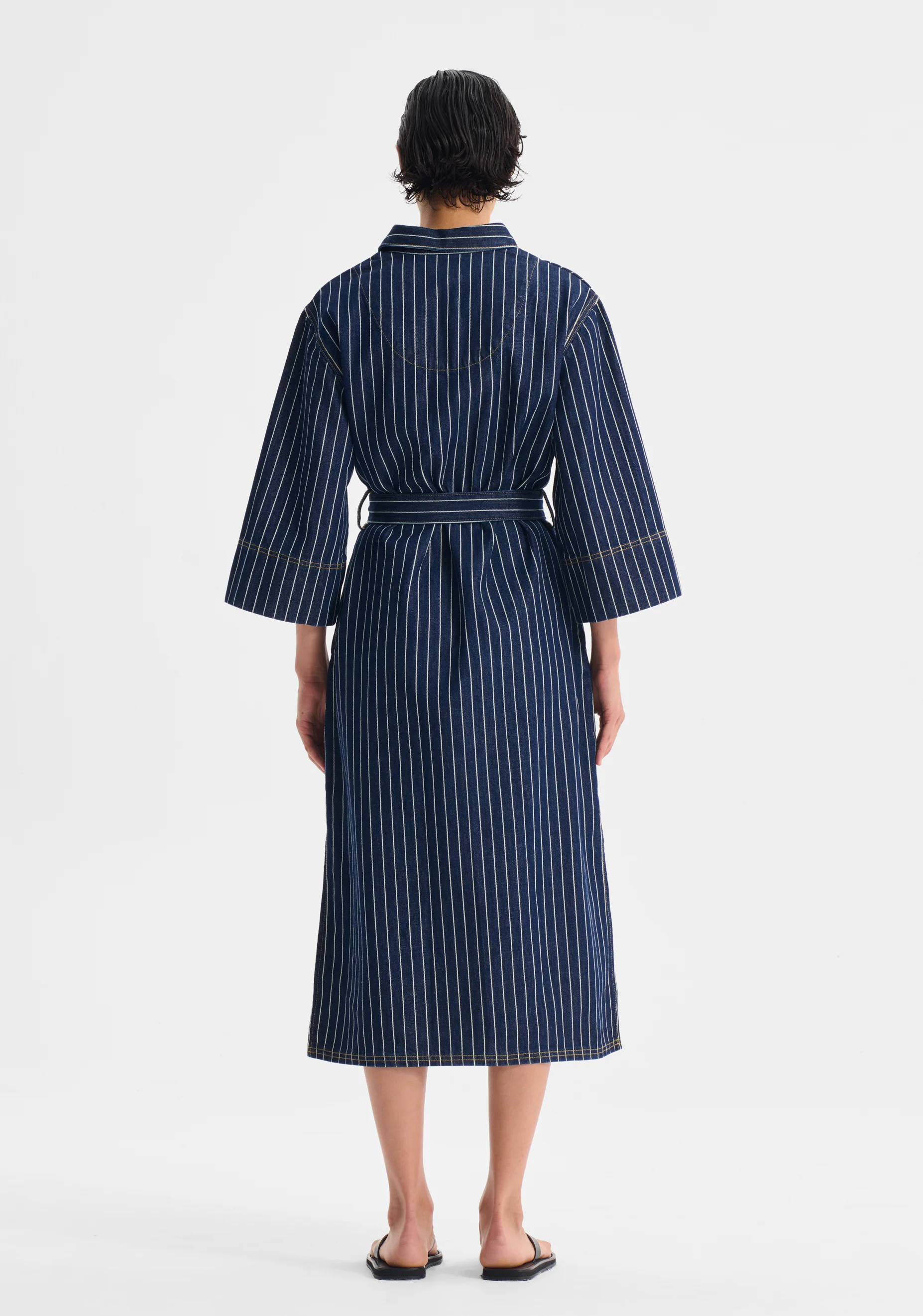 Wyatt Denim Dress_Stripe - Image 4