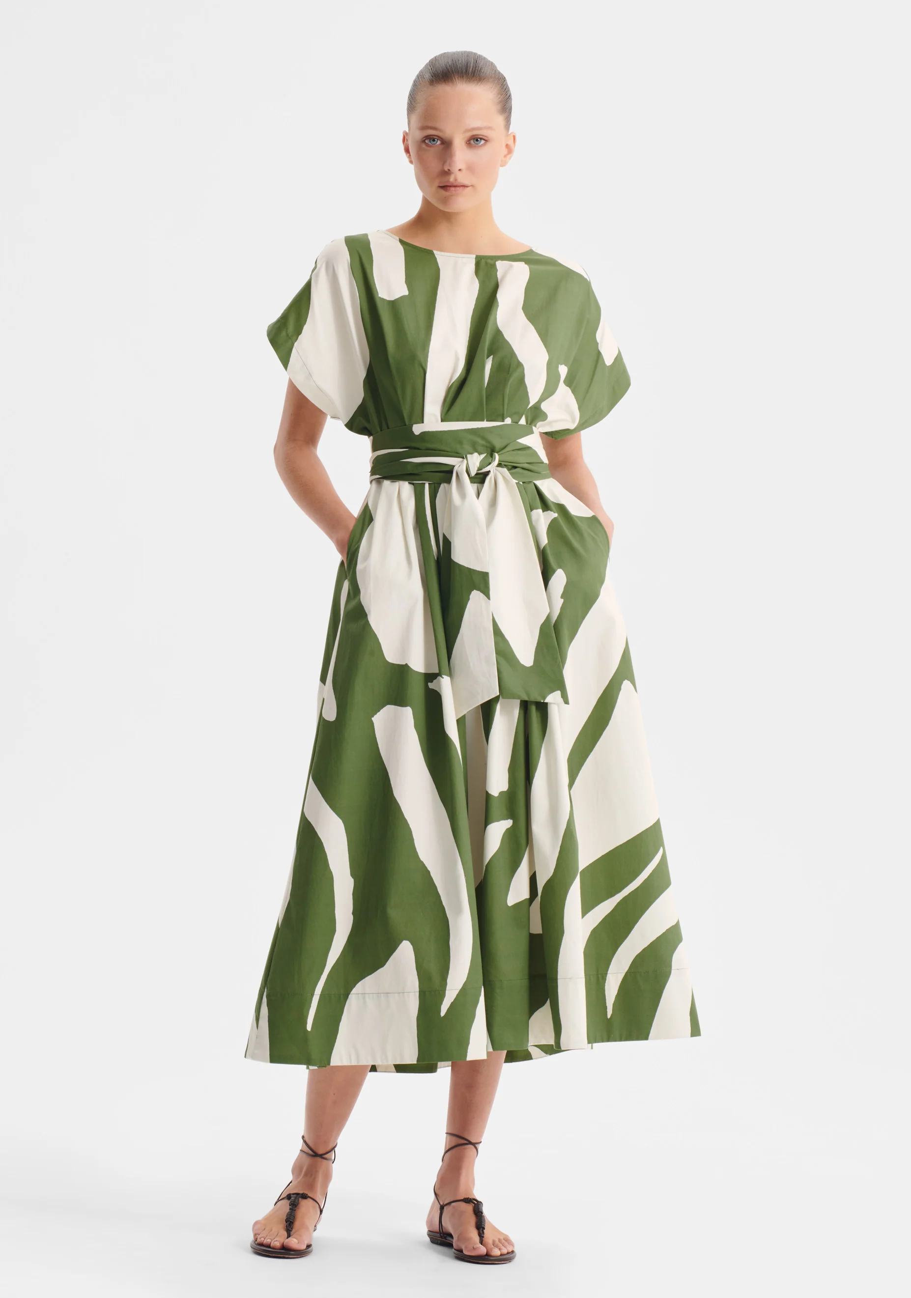 Zinnia Cotton Dress_Print - Image 3