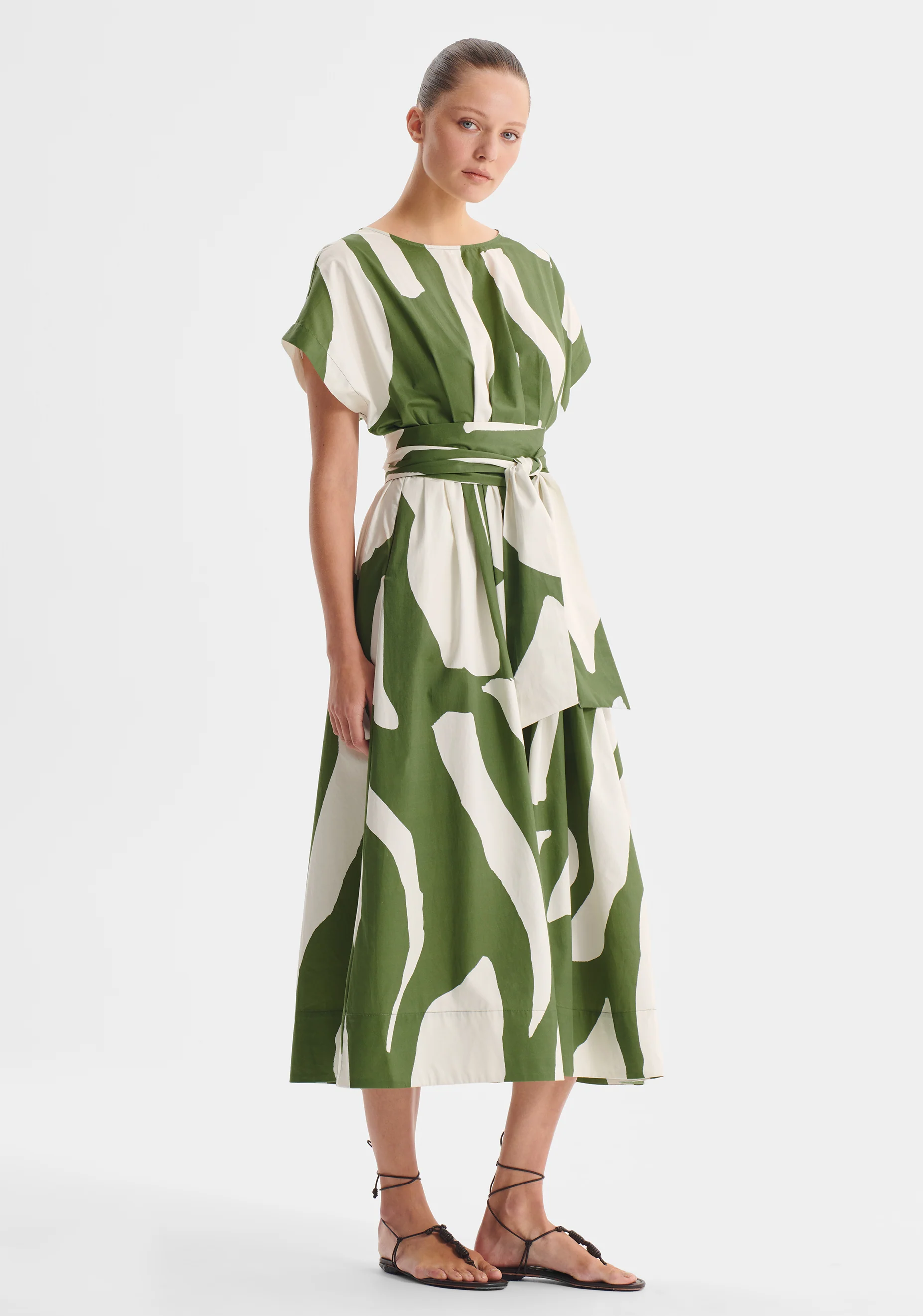 Zinnia Cotton Dress_Print - Image 4