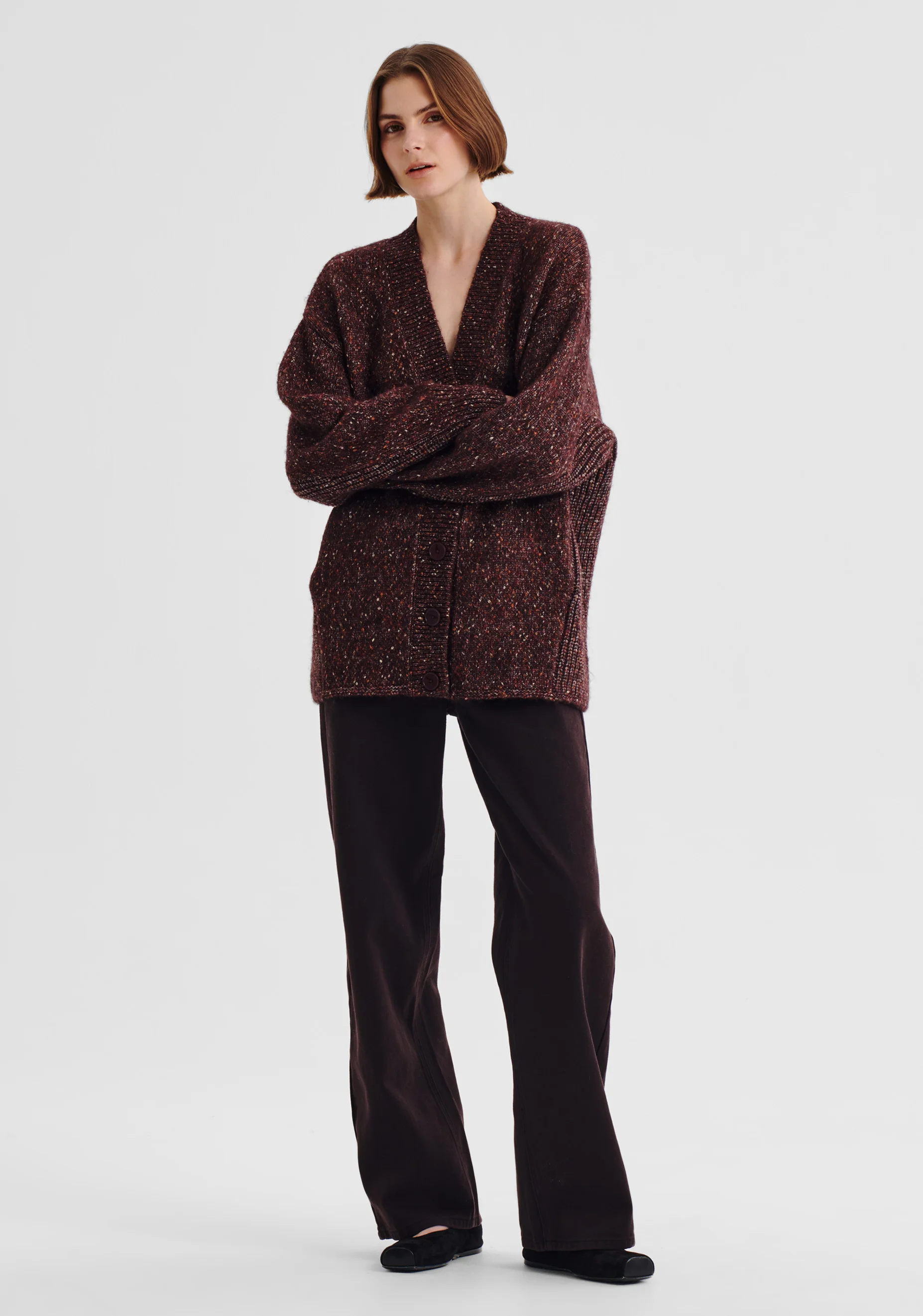 Zoe Knit Cardigan_Boysenberry - Image 3