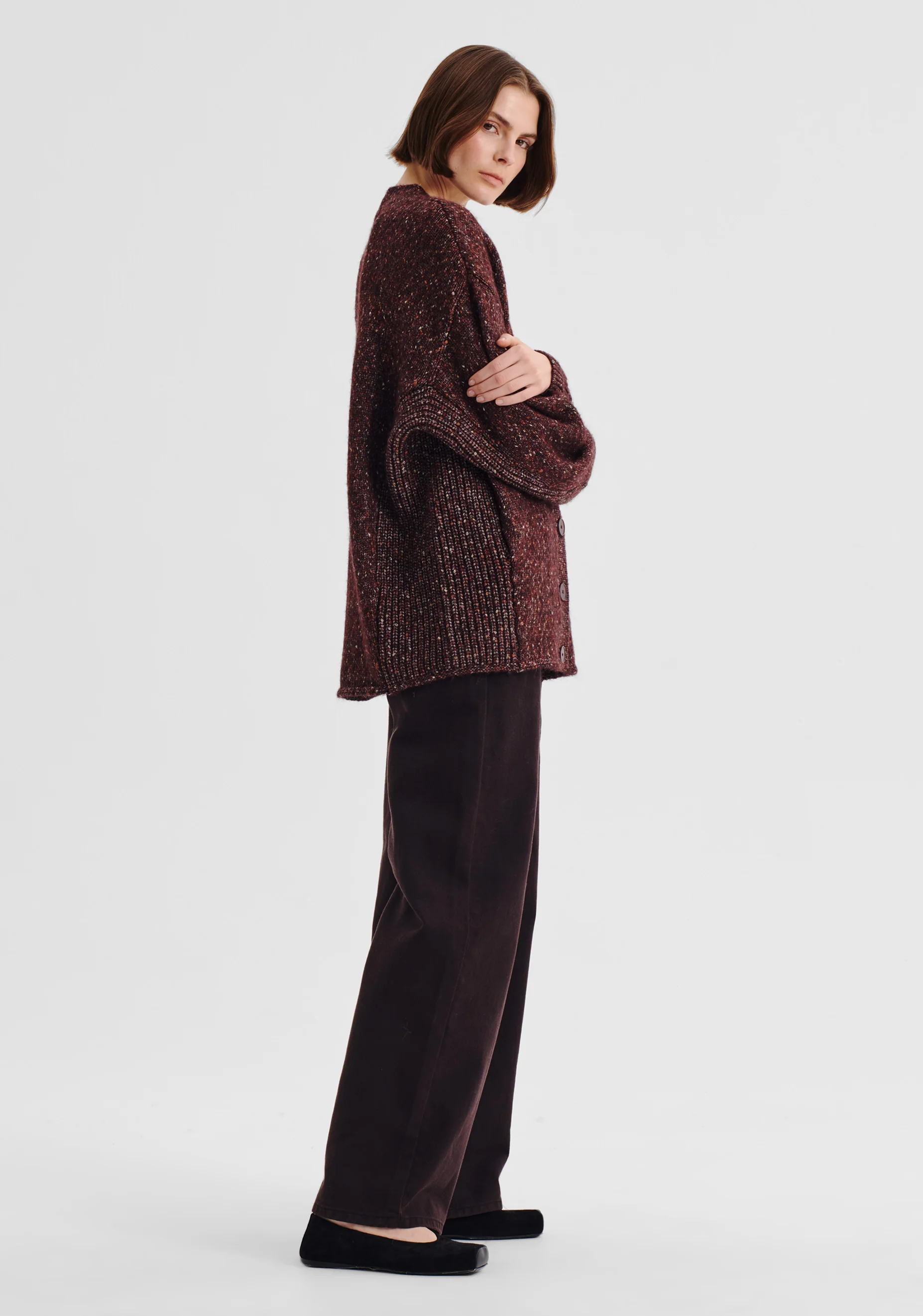 Zoe Knit Cardigan_Boysenberry - Image 4