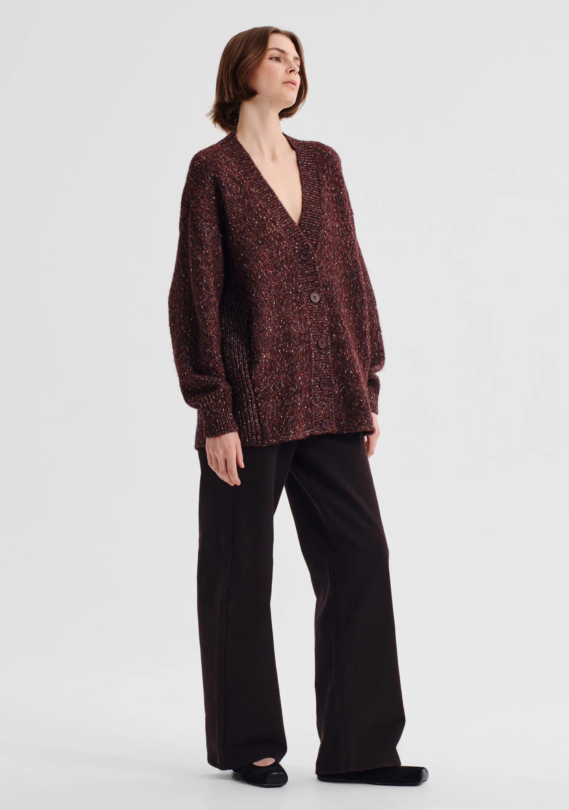 Zoe Knit Cardigan_Boysenberry - Image 5