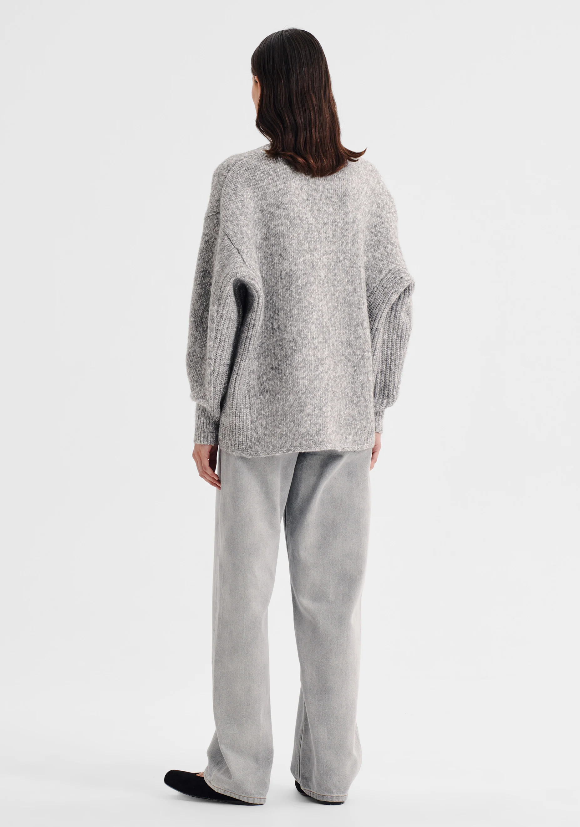 Zoe Knit Cardigan_Grey Marle - Image 4