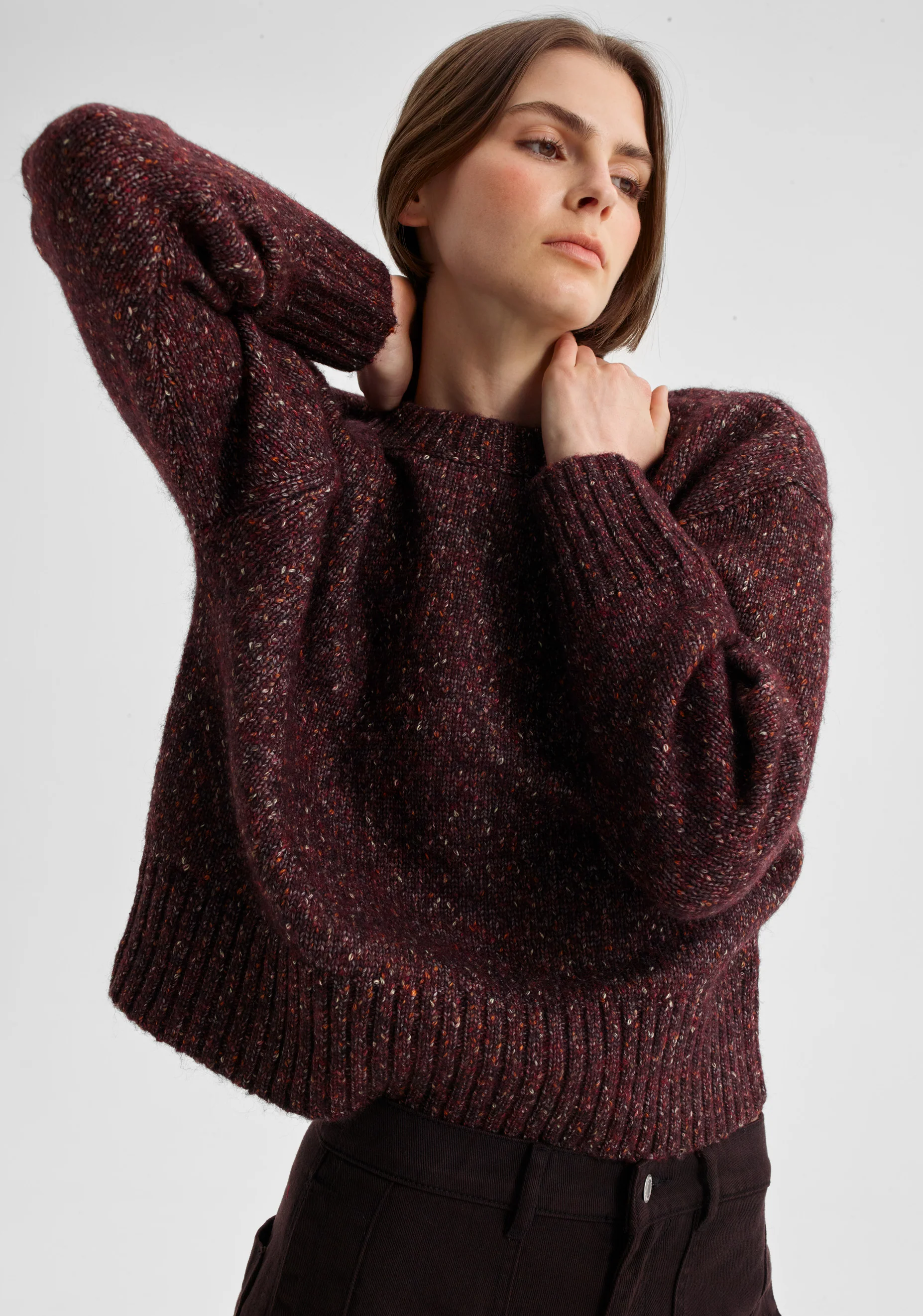 Zoe Knit Pullover_Boysenberry - Image 2