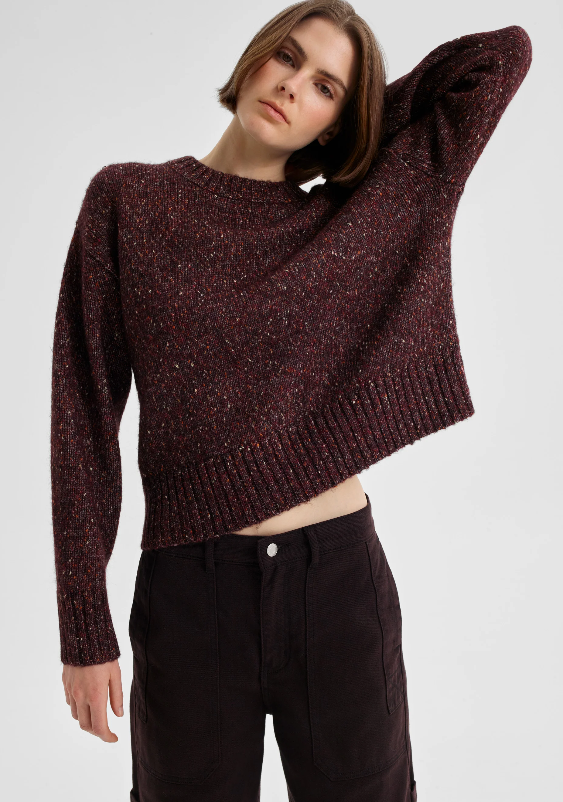 Zoe Knit Pullover_Boysenberry - Image 4